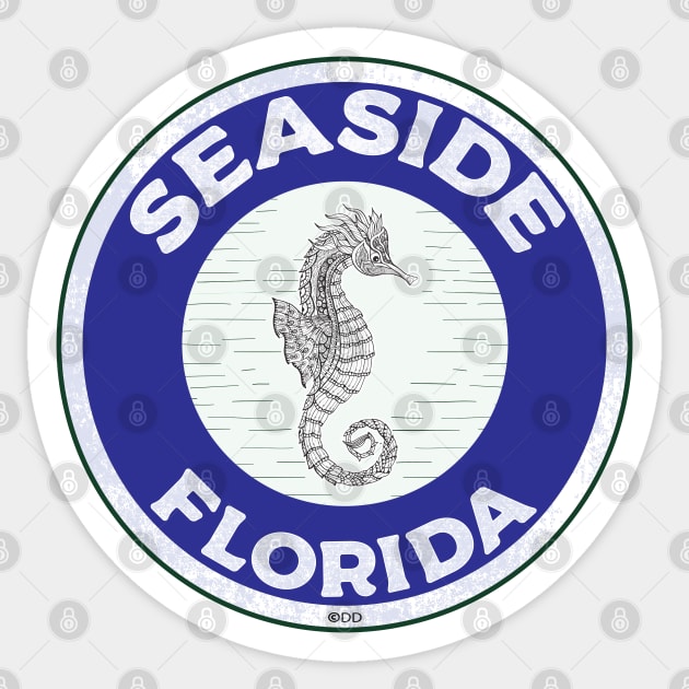 Seaside Florida Crab 30A 30 A Emerald Coast Walton County Sticker by TravelTime